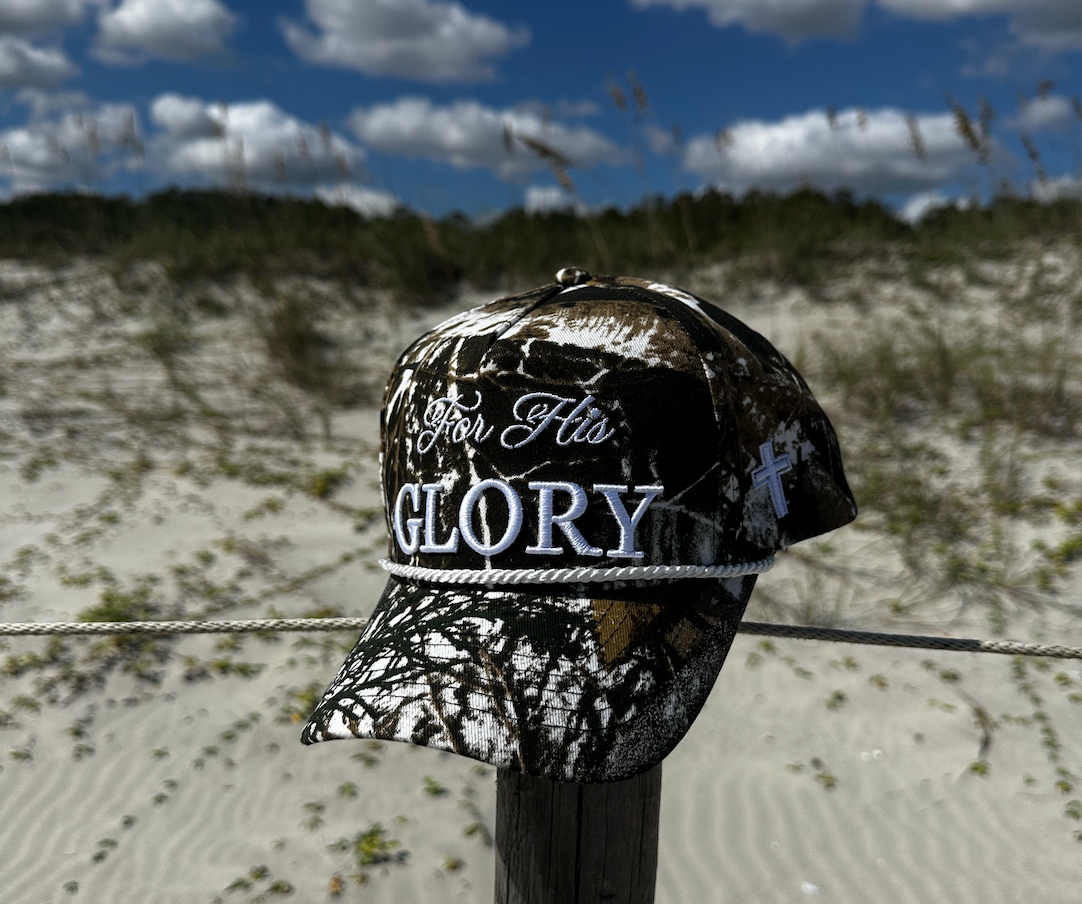 For His Glory Camouflage Rope Hat