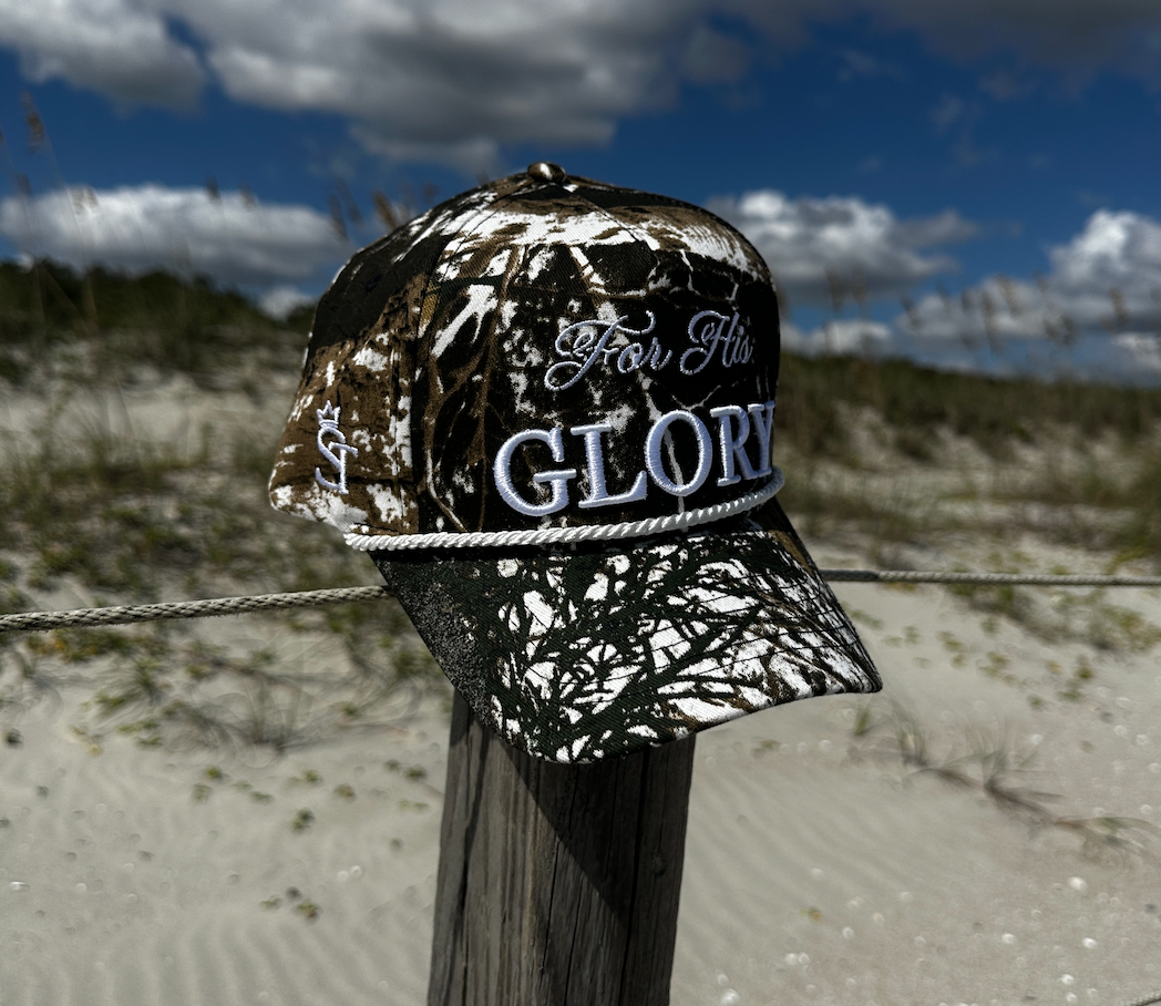 For His Glory Camouflage Rope Hat